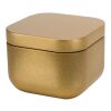 Vela cuadrada en caja metálica con aroma de vainilla "Tindra" Dorado