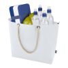 Bolsa de playa refrigeradora de material reciclado GRS con asas de cuerda "Panama" Estándar | Blanco | sin montaje de publicidad | no disponible | no disponible