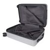 Mochila de cabina con ruedas de material reciclado GRS de 20" y 40&nbsp;L "Rover Pro" Estándar | Plateado | sin montaje de publicidad | no disponible | no disponible