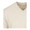 Camiseta orgánica unisex de 200 g/m² con certificado OCS de manga corta y cuello de pico "Balfour" Sandstone | XL