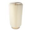 Lámpara LED de papel plegable Coollux Aurora Tall sobre base de madera, 32cm Natural | sin montaje de publicidad | no disponible | no disponible