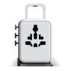 Xoopar Luggie GaN Adaptador de viaje universal con ruedas Blanco | sin montaje de publicidad | no disponible | no disponible