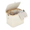 Cesta plegable InSideOut con tapa Sogne 40,5 x 33 x 30cm Ecru | sin montaje de publicidad | no disponible | no disponible