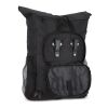 R-PET 600D Rolltop Fahrrad-Rucksack 20L Negro | sin montaje de publicidad | no disponible | no disponible