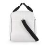 Bolsa deportiva y de viaje R-PET 600D, 48 x 25 x 28 cm, 30 litros Blanco-Negro