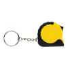 Llavero con cinta de 1m de ABS reciclado MeasureMate RCS amarillo