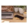 Cargador inalámbrico FSC® bambú 10W con USB marron | sin montaje de publicidad | no disponible | no disponible
