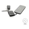 Llavero Nexo y batería externa 2000 mAh con cables RCS negro | sin montaje de publicidad | no disponible | no disponible