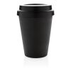 Taza de café reutilizable de doble pared 300ml negro | sin montaje de publicidad | no disponible | no disponible
