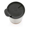 Taza de café de corcho y acero inoxidable GRS RPP plata | sin montaje de publicidad | no disponible | no disponible