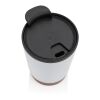 Taza de café de corcho y acero inoxidable GRS RPP Blanco | sin montaje de publicidad | no disponible | no disponible