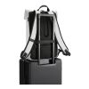 Mochila urbana resistente al agua con solapa gris-negro | sin montaje de publicidad | no disponible | no disponible