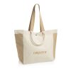 Bolsa de compra BEAU AWARE™ de lona reciclada 400 g/m² blanco