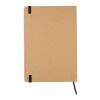 Libreta A5 ecológica de kraft negro | sin montaje de publicidad | no disponible | no disponible