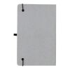 Libreta A5 de cuero reciclado de tapa dura gris claro | sin montaje de publicidad | no disponible | no disponible