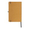 Libreta A5 de cuero reciclado de tapa dura marrón | sin montaje de publicidad | no disponible | no disponible