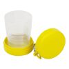 Vaso plegable de 220 ml amarillo | sin montaje de publicidad | no disponible | no disponible