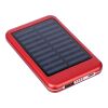 Power Bank solar de aluminio Tycho rojo | sin montaje de publicidad | no disponible | no disponible