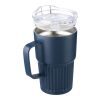 Taza termo de acero inox. reciclado (450 ml) Calo verde | sin montaje de publicidad | no disponible | no disponible