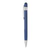 Set de cuaderno de PU reciclado (A5) y bolígrafo Tarek azul