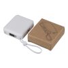 Power Bank de ABS reciclado Jona blanco | sin montaje de publicidad | no disponible | no disponible