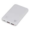 Power Bank de ABS reciclado Tavi blanco | sin montaje de publicidad | no disponible | no disponible