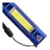 Linterna COB de aluminio reciclado Sami azul cobalto