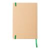 Cuaderno de papel reciclado (A5) Gianni verde lima | sin montaje de publicidad | no disponible | no disponible