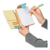 Cuaderno y bolígrafo Quillo | Cartón reciclado | A6 | Liso azul claro
