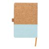 Cuaderno de corcho y algodón Trevor azul claro