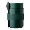 Vaso termo de acero inox. con cuchara Niko verde