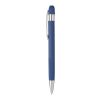 Set de cuaderno de PU reciclado (A5) y bolígrafo Tarek azul