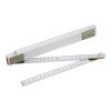 Regla plegable de madera Stabila blanco