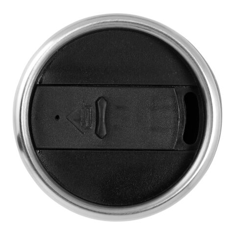 Vaso isotérmico Elwood Estándar | Plateado-Negro intenso | sin montaje de publicidad | no disponible | no disponible