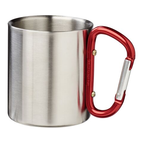 Taza isotérmica con mosquetón "Alps" Rojo