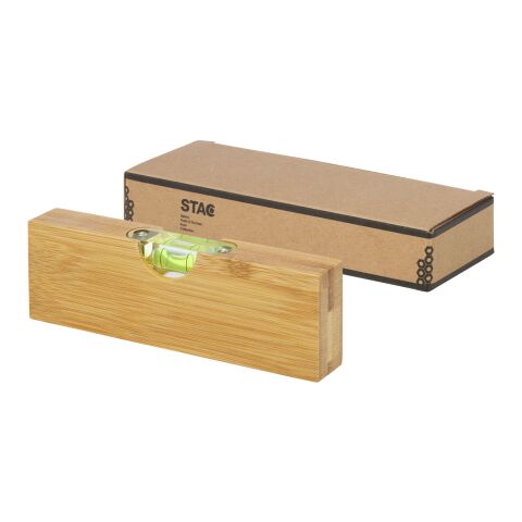 Nivel de burbuja en bambú con abrebotellas &quot;Flush&quot; Estándar | Natural | sin montaje de publicidad | no disponible | no disponible
