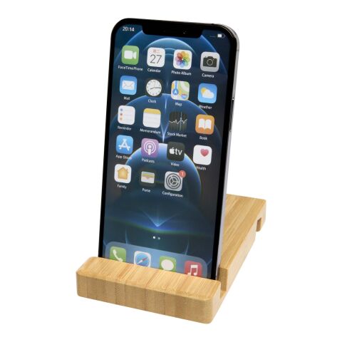 Soporte de bambú de 2 ángulos para tableta y teléfono &quot;Bubup&quot; Estándar | Madera | sin montaje de publicidad | no disponible | no disponible
