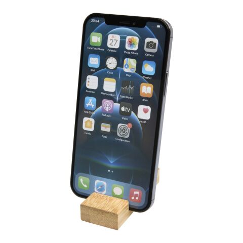 Soporte para teléfono de bambú con llavero &quot;Bosona&quot; Estándar | Madera | sin montaje de publicidad | no disponible | no disponible