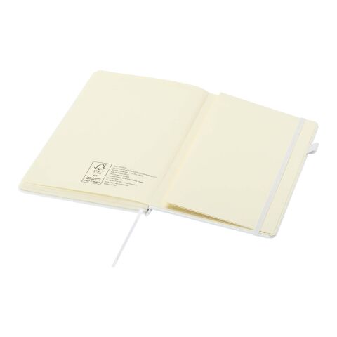 Cuaderno Liss de tapa dura de plástico reciclado, tamaño A5 blanco