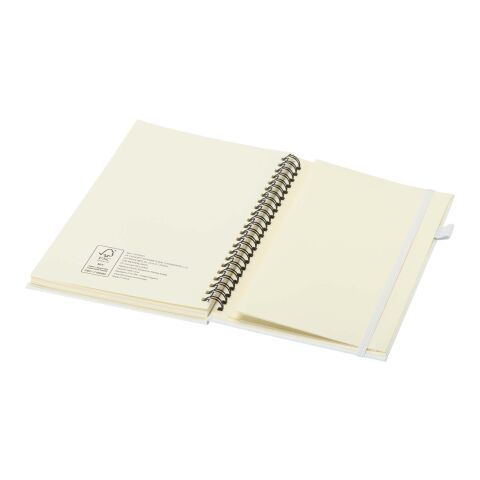 Cuaderno Liss A5 de tapa dura de plástico reciclado con espiral blanco