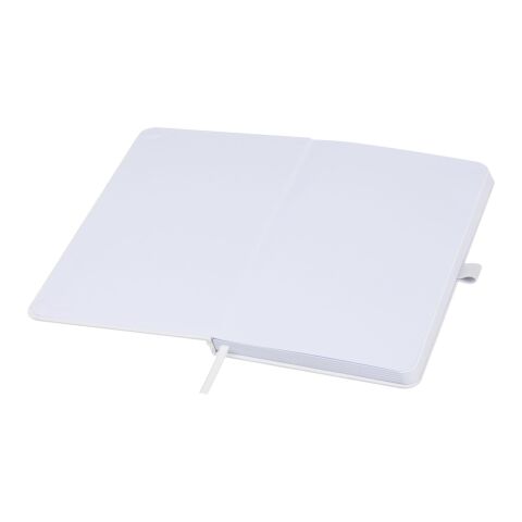 Libreta de tapa dura de papel arrugado &quot;Fabianna&quot; Estándar | Blanco | sin montaje de publicidad | no disponible | no disponible