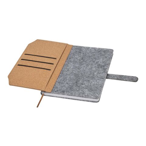 Libreta A5 de corcho y fieltro reciclado &quot;Viviana&quot; Estándar | Natural | sin montaje de publicidad | no disponible | no disponible | no disponible