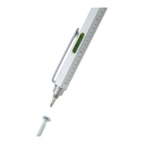 Bolígrafo multifunción de aluminio reciclado &quot;Dora&quot; Estándar | Plateado | sin montaje de publicidad | no disponible | no disponible