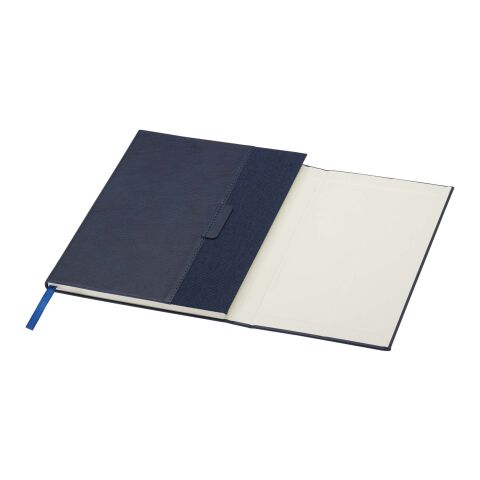 Libreta de tapa dura A5 de cuero regenerado &quot;Alejandra&quot; Estándar | Azul océano | sin montaje de publicidad | no disponible | no disponible