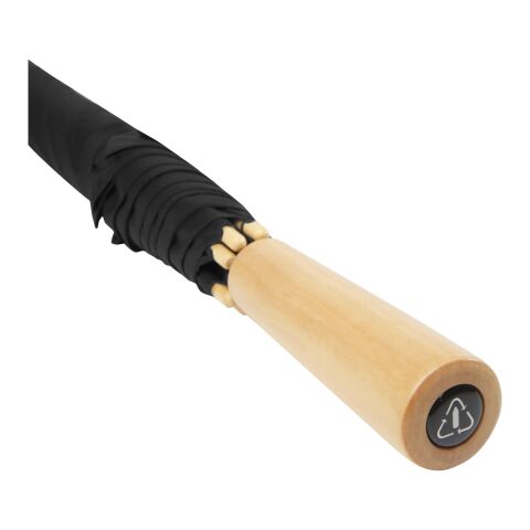 Paraguas de golf de 30&quot; de PET reciclado resistente al viento &quot;Romee&quot; Estándar | Negro | sin montaje de publicidad | no disponible | no disponible | no disponible