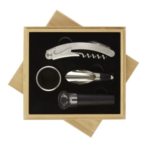 Juego de vino de cuatro piezas &quot;Syrat&quot; Estándar | Natural-Plateado | sin montaje de publicidad | no disponible | no disponible | no disponible