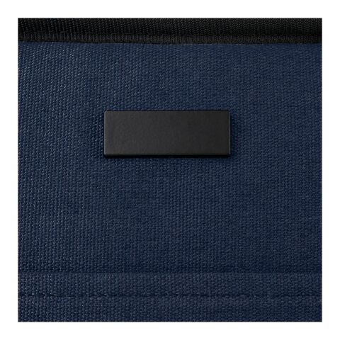 Bolsa isotérmica de 6 L para almuerzo y 9 latas de lona reciclada GRS &quot;Joey&quot; Estándar | Azul profundo | sin montaje de publicidad | no disponible | no disponible | no disponible