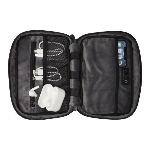 Bolsa organizadora de material reciclado GRS &quot;Rise&quot; Estándar | Negro | sin montaje de publicidad | no disponible | no disponible | no disponible