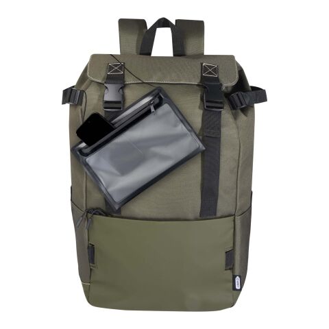 Mochila modular de material reciclado GRS &quot;Roam&quot; Estándar | Verde | sin montaje de publicidad | no disponible | no disponible | no disponible