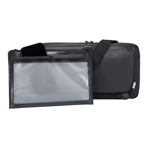 Bolsa bandolera modular de material reciclado GRS &quot;Roam&quot; Estándar | negro | sin montaje de publicidad | no disponible | no disponible | no disponible